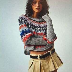 Free People Home For The Holidays Sweater Size Small